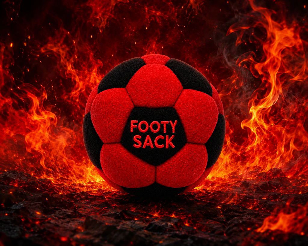 Inferno Red Footy Sack